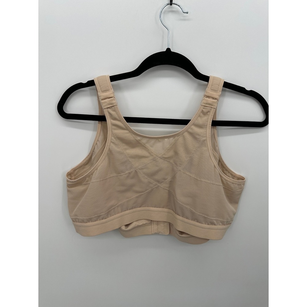 Delimira Womens Beige Firm Support Posture Correction Front Closure Bra 48D W811